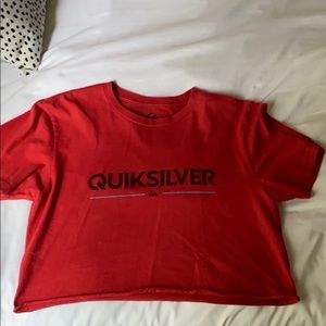 cropped quicksilver shirt